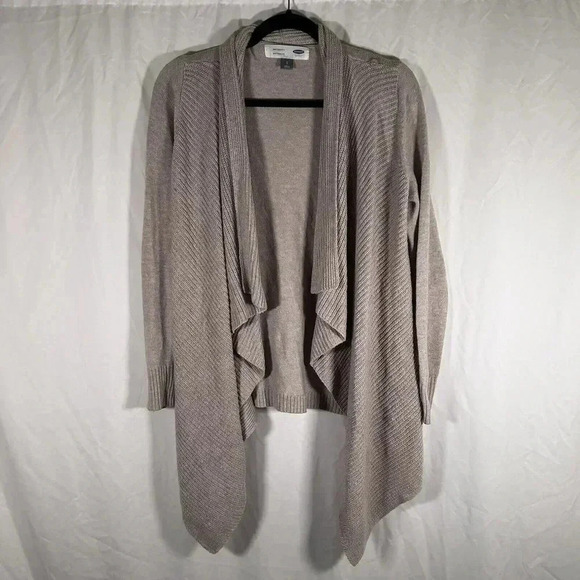 Old Navy Sweaters - Old Navy Cardigan Womens Maternity Small Tan Open Front Long Sleeve